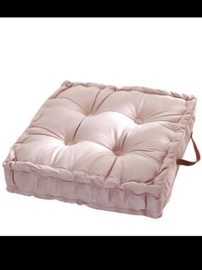 Tatami Tufted Floor Pillow Velvety Pink